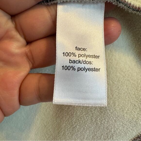 Maurices White Gray Pink Plaid Sherpa Jacket Coat, Size M - Picture 8 of 9